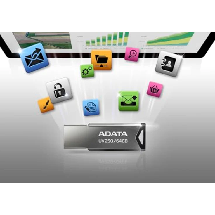 ADATA USB 2.0 Flash Drive UV250 64GB Black – Bild 6