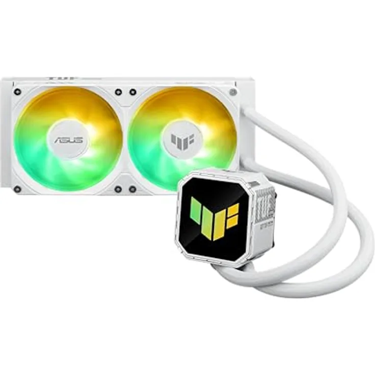 ASUS Wak Tuf Gaming LC III 240 ARGB, CPU Wasserkühler mit RGB-Beleuchtung, Weiss