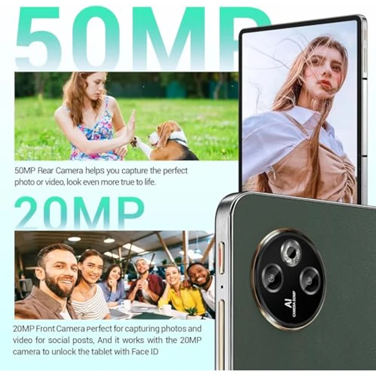 DOOGEE T30MAX Tablet (12.4", 512 GB, TÜV SÜD-Blaulicht-Zertifizierung, AI-Doppelkamera) - Helio G99 Octa Core, 20 GB RAM, widevine L1 Unterstützung, Hi-Res-zertifizierte Quad-Lautsprecher – Bild 6