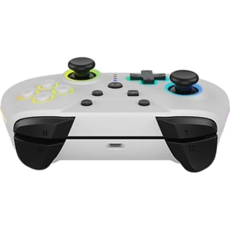 Hyperkin NuRival Light Up Wireless Game Controller - Weiss, mit Hall-Effekt-Sticks, LED-RGB-Beleuchtung und wiederaufladbarem Akku für Nintendo Switch OLED – Bild 6