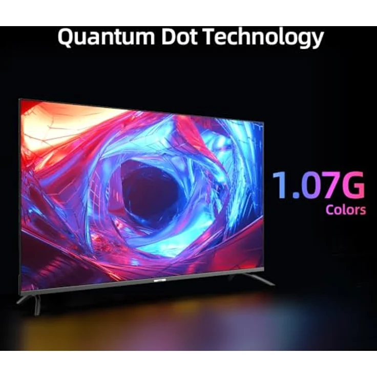 CHiQ U50QM8V, 50" 4K UHD HDR QLED Smart Google TV mit Google Assistant, schwarz – Bild 3