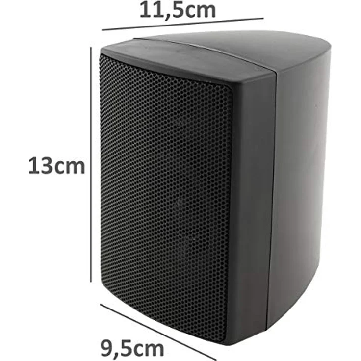 Chilitec Satelliten Lautsprecher ''CTB-40B'' Paar 40W, 8Ohm, 130x95x115mm, schwarz, Satelliten-Lautsprecher – Bild 4