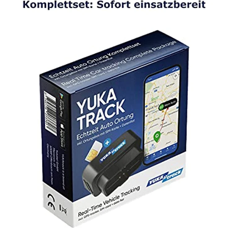 YUKAtrack YTOBD2GPS, OBD2 GPS-Tracker mit integrierter SIM-Karte und Datenflat, Echtzeitortung für PKW und LKW, schwarz – Bild 8