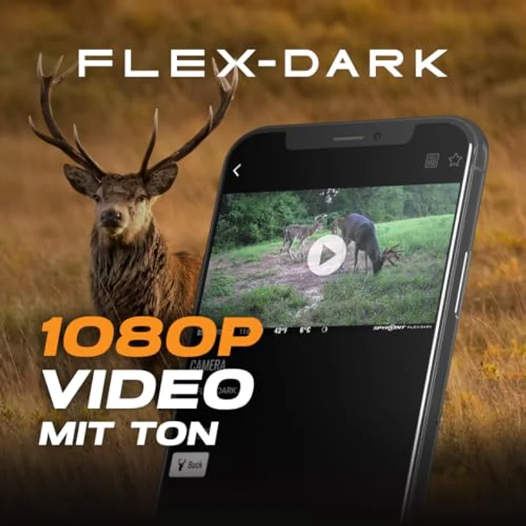Spypoint FLEX-DARK Wildkamera, 40 MP mit 4G/LTE, unsichtbaren Black-Flash LEDs und 30 m Reichweite, 32 GB Speicherkarte inkludiert – Bild 7