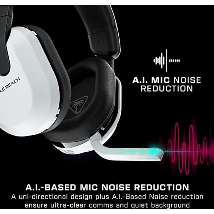 Turtle Beach Stealth 600 Konsole Weiß Playstation Kabelloses Gaming Headset w/ 80hr Stunden, 50mm Lautsprecher & Bluetooth – Bild 4