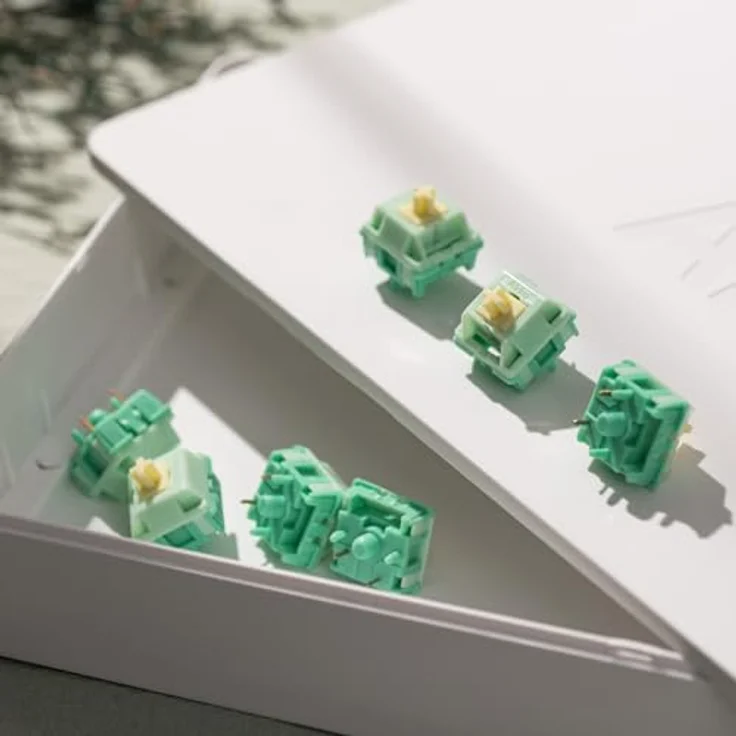AKKO Cilantro Switch, mechanisch, 5-Pin, taktil, MX-Stem, 36g, lubed, 45 Stück – Bild 6