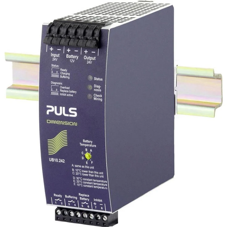 PULS USV-Schaltmodul DIMENSION UB10, 360 W Online-Doppelwandler USV mit Schutz- und Monitorfunktionen