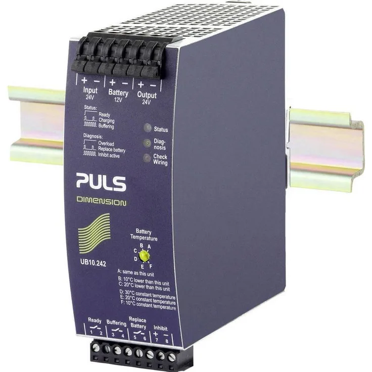 PULS USV-Schaltmodul DIMENSION UB10, 360 W Online-Doppelwandler USV mit Schutz- und Monitorfunktionen