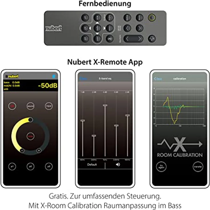 Nubert nuXinema preAV | schwarzer AV-Vorverstärker | Für vollen Surround-Sound | Wireless und komfortabel | Mit Dolby Atmos® und DTS:X | Schaltzentrale für max. 9 Quellen | Geringer Stromverbrauch – Bild 5