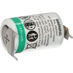 Akkuman.de Pufferbatterie Logon Plus Heizungsregler Elco Klöckner LS14250 3,6V, 1200 mAh, LiSOCl2-Technologie, Mignon Größe, Print +/- System, blau