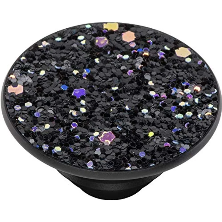 PopSockets PopGrip - Ausziehbarer Sockel und Griff für Smartphones und Tablets mit einem Austauschbarem Top - Sparkle Black – Bild 5