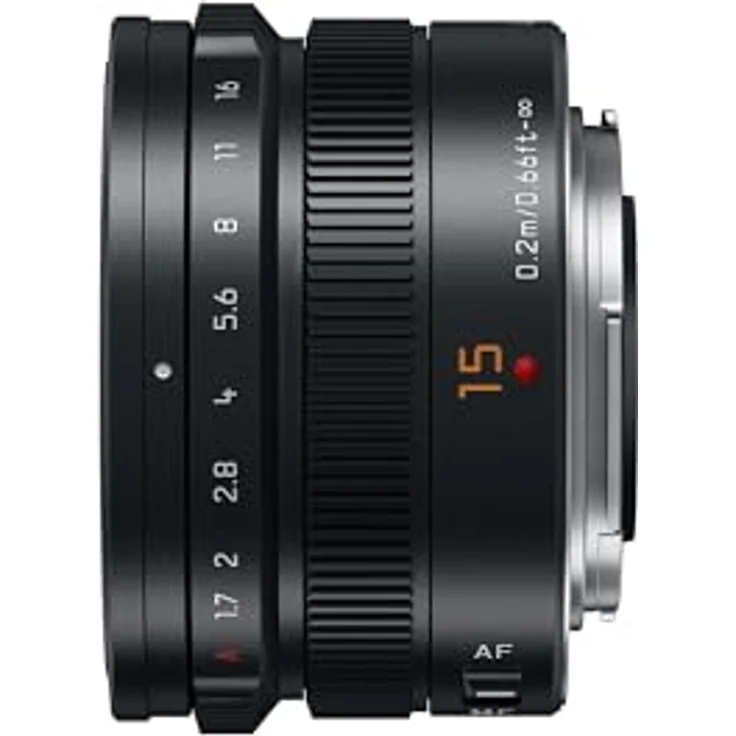 Panasonic Lumix H-X015E9-K Leica DG Summilux 15 mm F1.7 Objektiv, Micro Four Thirds, Blendenring, Nano-Oberflächenbeschichtung, ideal für Video, Schwarz – Bild 3