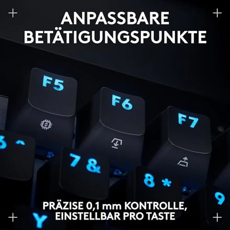 Logitech G PRO X TKL Rapid Tenkeyless Gaming Tastatur - Magnetische Analogschalter, Rapid Trigger-Modus, anpassbare RGB-Beleuchtung, DEU QWERTZ, Schwarz – Bild 4