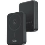 XO magnetic 10000mAh Powerbank in Schwarz 20W kompatibel mit MagSafe und USB-C Eingang