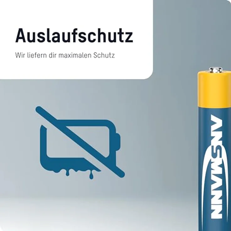 ANSMANN (2er-Pack) 1,5V Alkaline AAAA Batterie (Sondergröße AAAA-LR61) Batterie für Stylus Surface Pro-Dell Venue Pro Tablet, ''Leuchtie'' Hunde Leuchthalsbänder – Bild 5
