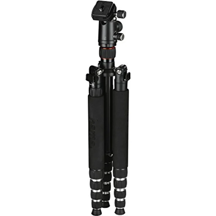 Hama Leichtes Reise-Dreibeinstativ mit 3D-Kugelkopf und Einbeinstativ-Funktion, Traveller Premium Duo 150 Ball, schwarz – Bild 3