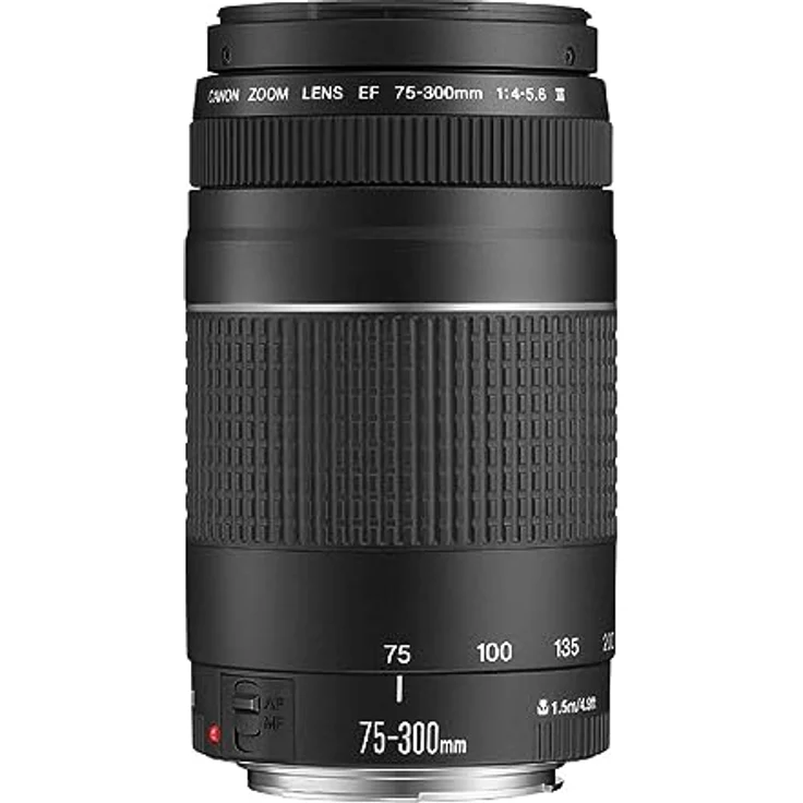 Canon Teleobjektiv EF 75-300mm F4.0-5.6 III für EOS (58mm Filtergewinde, Autofokus) schwarz – Bild 5