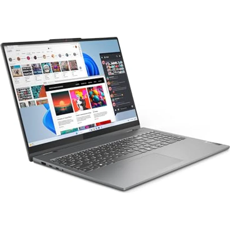 Lenovo IdeaPad 5 2-in-1 16AHP9 AMD Ryzen™ 7 8845HS Hybride (2-en-1) 40,6 cm (16") Écran Tactile 2K 16 Go, Grau – Bild 5