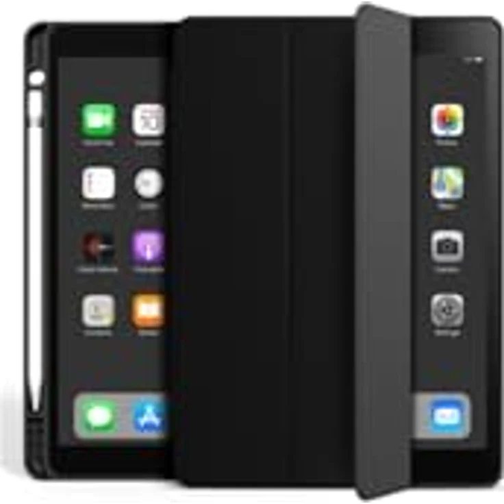 EIGER Schutzhülle für Apple iPad 10.9 (2022-2023), Schwarz, Magnetständer, mit Eingabestift-Fach – Bild 1