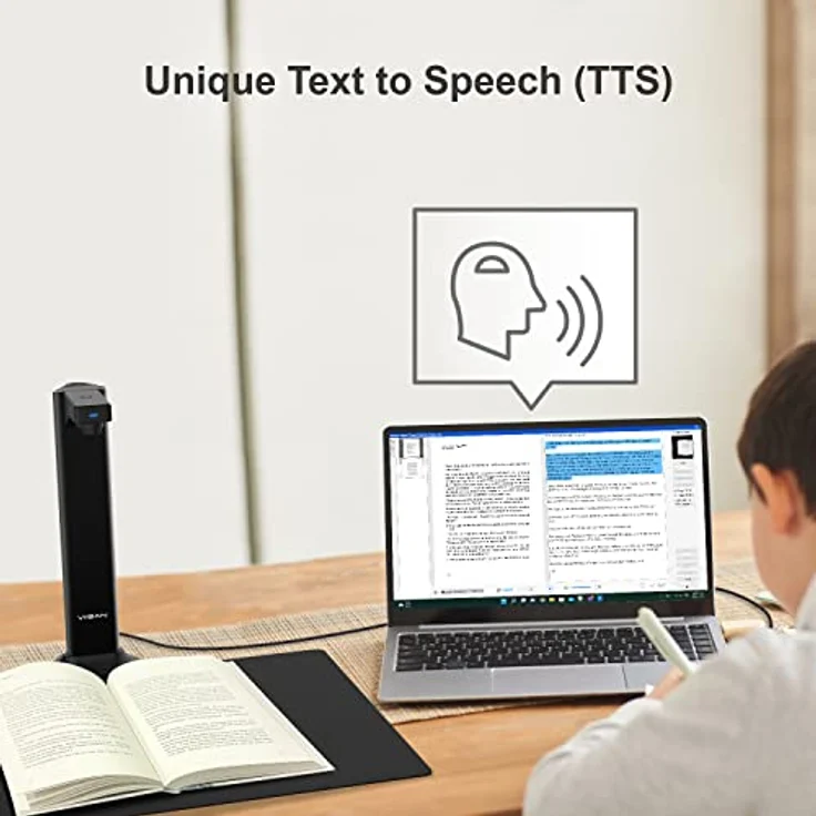Viisan DL8 Dokumenten- Buchscanner, A3 Scanbereich, 13MP Auflösung, Text-in-Sprache, OCR-Texterkennung – Bild 7