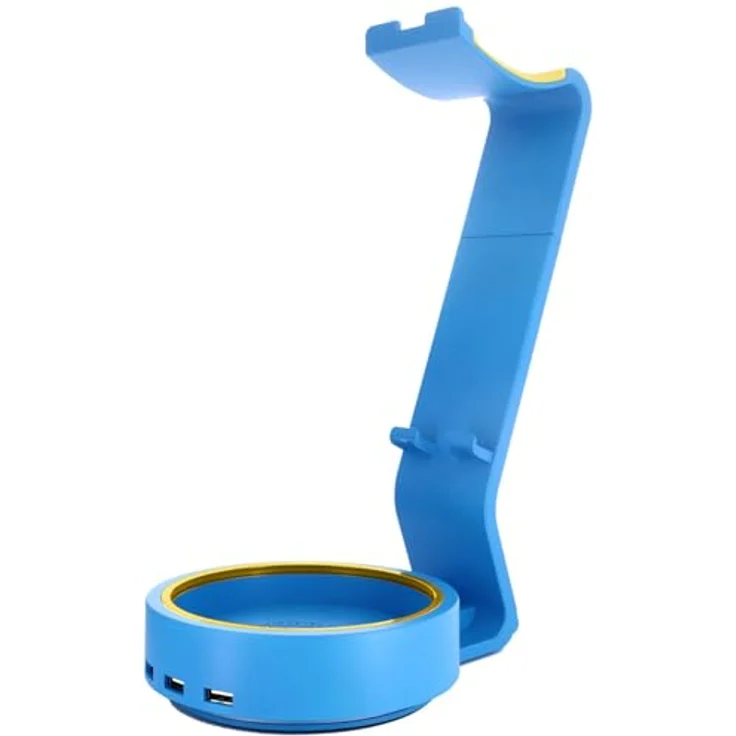 Cable Guys Powerstand SP2, blauer Ladeständer mit 3 USB-Ports und Halogenbeleuchtung für Spielkonsolen – Bild 8