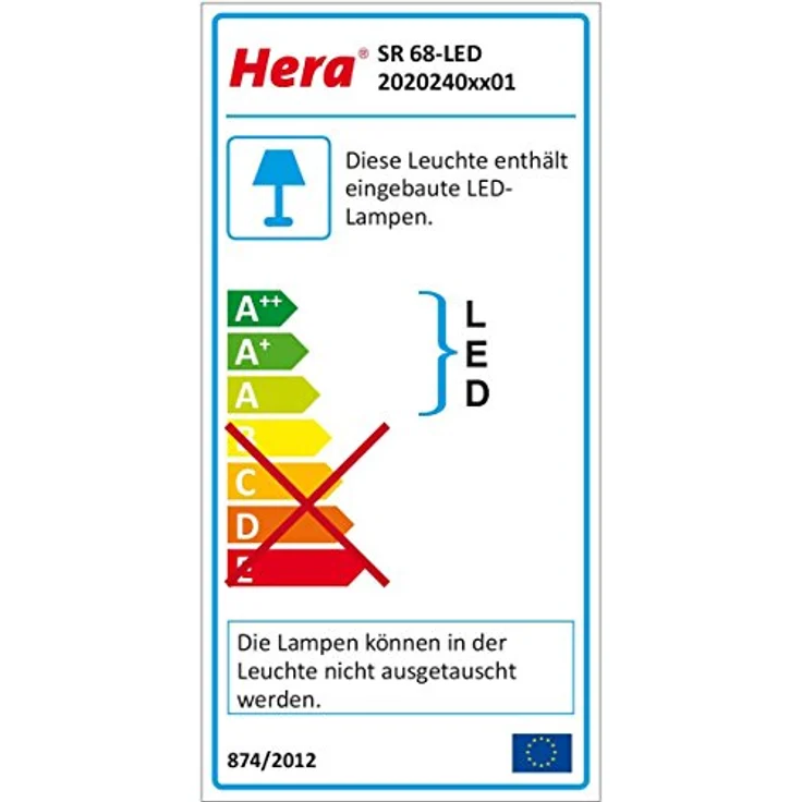 Hera LED-Einbaustrahler SR 68-LED 35Gr ww ch 4,8W Chrom-matt Downlight mit Bewegungssensor – Bild 4