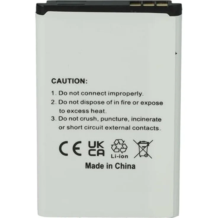 vhbw 2X Ersatzakku für Easyfone Prime A1, Lithium-Ionen, 900 mAh, wiederaufladbar – Bild 2