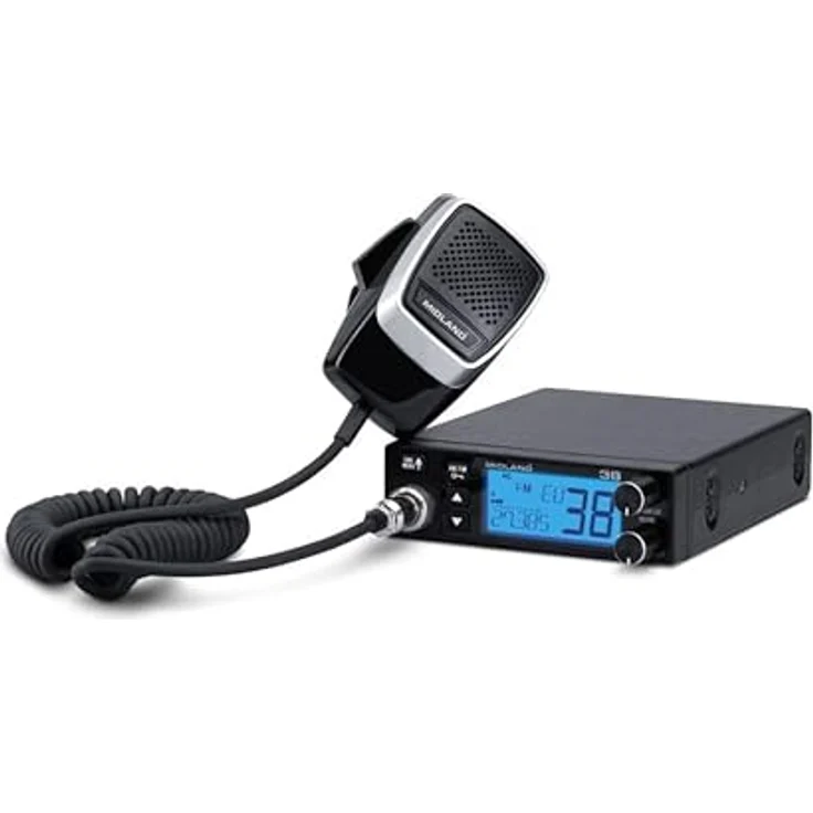 Midland 38 CB-Funkgerät, mit 5"-LCD-Display, 12/24 V, Rauschunterdrückung und VOX-System – Bild 2