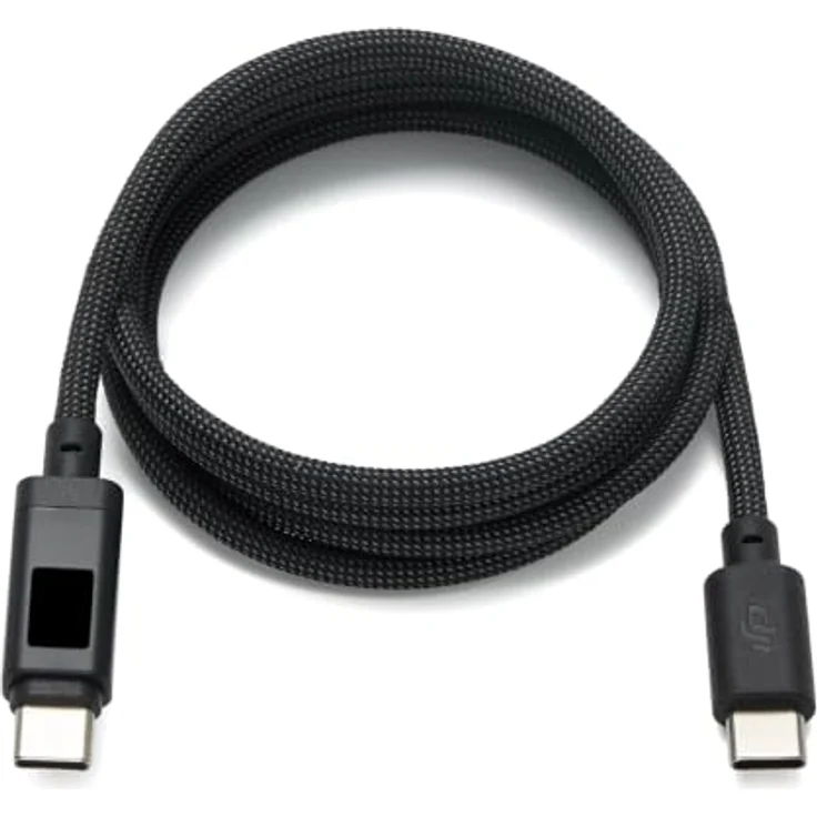 DJI Power 7A USB-C Digital Display Cable (1 m) mit integriertem OLED-Display, 240 W Leistungsübertragung und intelligentem E-Marker-Chip – Bild 1