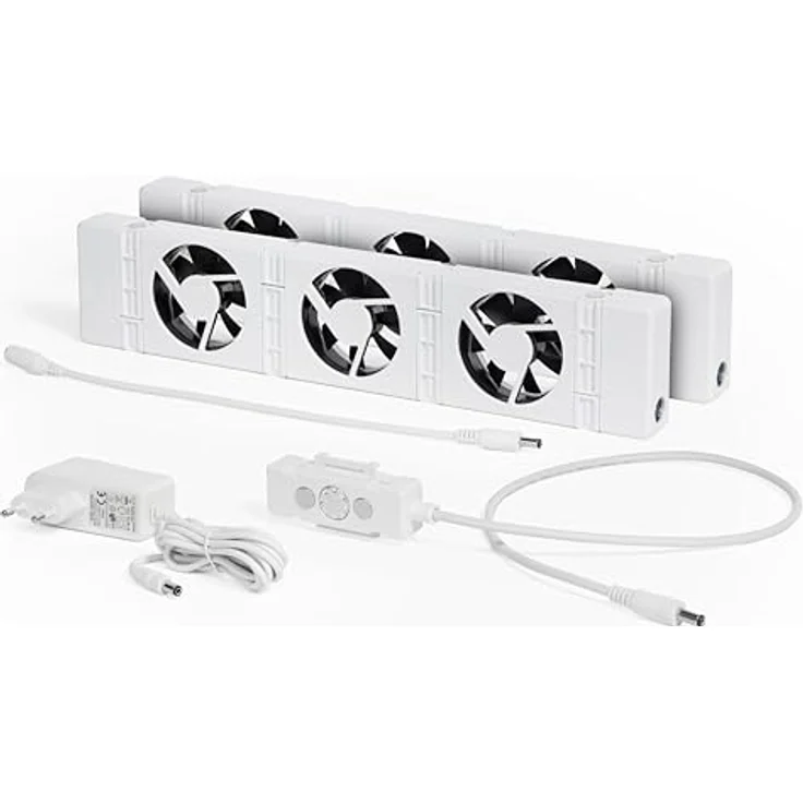 SpeedComfort Heizkörper Ventilator 2er Set, energieeffizienter Heizungsventilator mit automatischer Temperaturregelung und geräuscharmem Betrieb – Bild 1