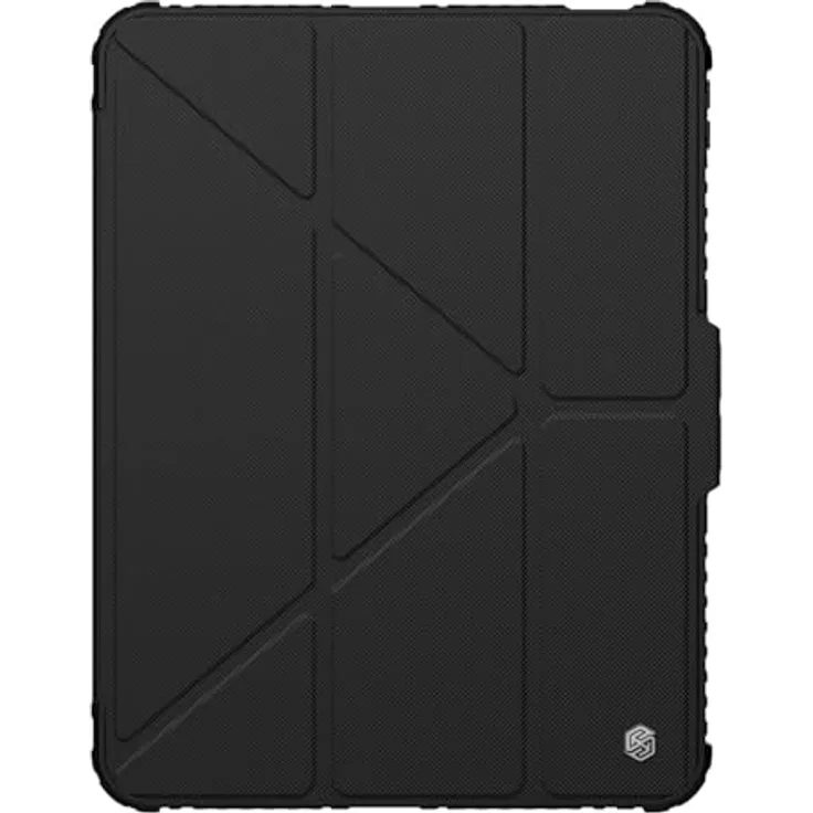 Nillkin Bumper Leather Case Pro für iPad Pro 11" 2024 - Schutzhülle mit Flip-Funktion, PU-Leder und verstärkten Ecken, Schwarz
