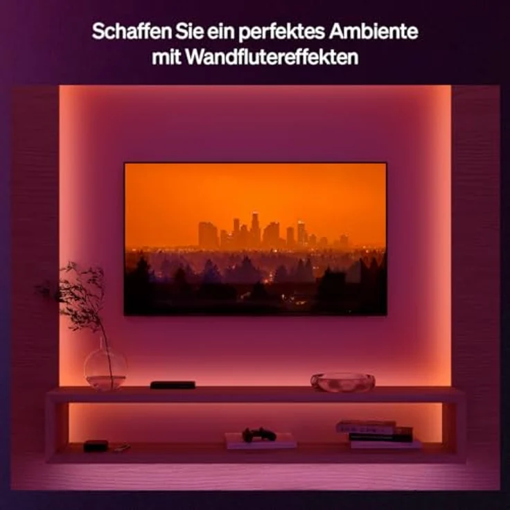 Philips Hue Flux 3m LED-Lightstrip, 1200 lm, RGBWWIC, flexible Innenbeleuchtung, Chromasync™-Farben, zuschneidbar, erweiterbar, App- und Sprachsteuerung – Bild 2