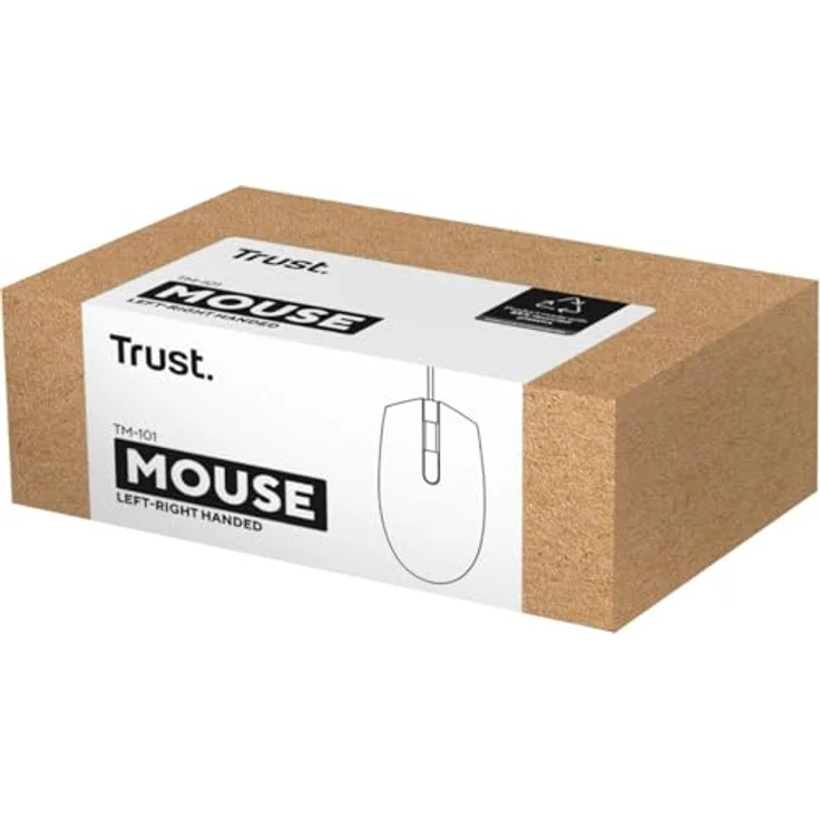 Trust TM-101 Maus USB Optisch Schwarz 3 Tasten 1200 DPI Integriertes Scrollrad – Bild 2