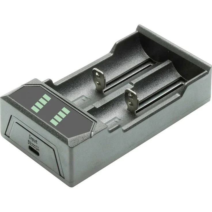 Pichler Modellbau USB Ladegerät Li-Ion 18650, kompatibel mit LiIon/IMR Zellen, für Zellen Ø 16mm, Höhe 34-71mm