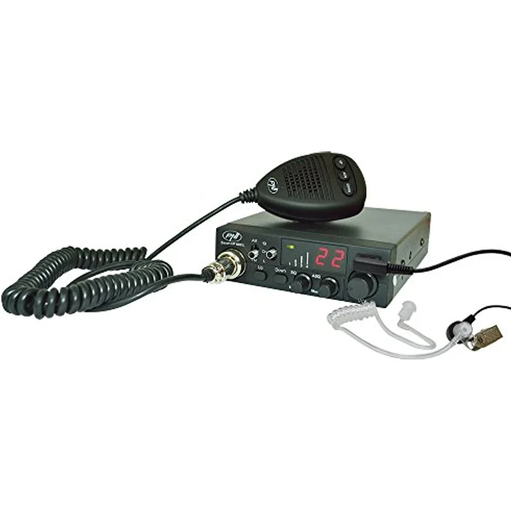 Paket Radiosender CB PNI Escort HP 8001L 4 W 12 V, 40 Kanäle + Antenne CB PNI Extra 40 mit Magnet, Länge 45 cm, 30 W – Bild 3
