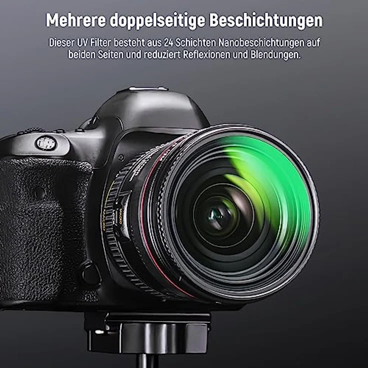 NEEWER 72 mm MC UV-Schutzfilter, 24-lagig, mehrschichtig, optisches HD-Glas, wasserabweisend, kratzfest, ultradünner Rahmen – Bild 3