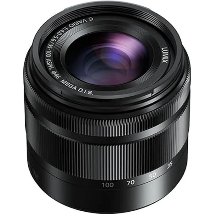 Panasonic H-FS35100E LUMIX G Vario Telezoom 35-100 mm F4.0-5.6 ASPH. Objektiv (70-200 mm KB, O.I.S. Bildstabilisator) schwarz – Bild 4