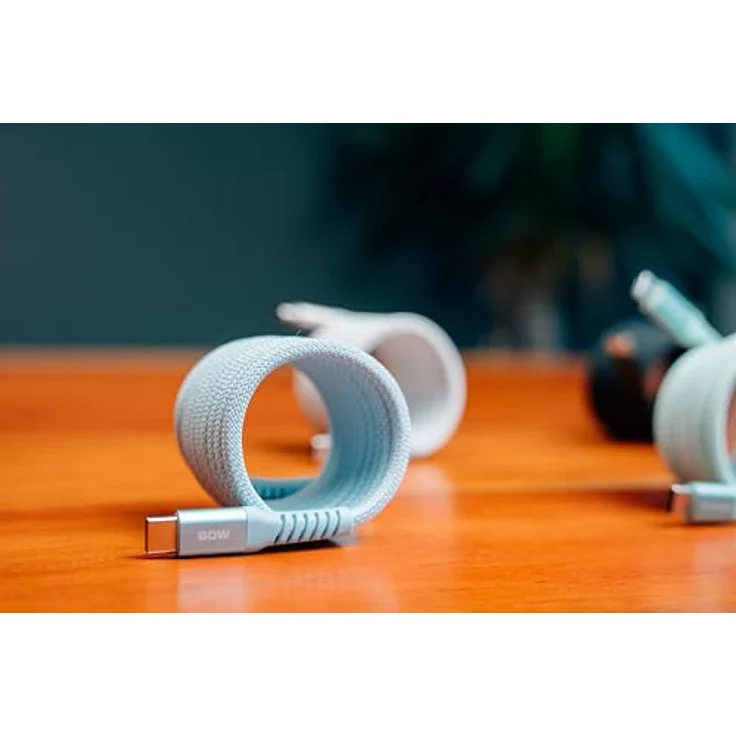 Verbatim Sync & Charge USB-C to USB-C 60W Magnetic 120 cm - Blue, USB-Kabel – Bild 5