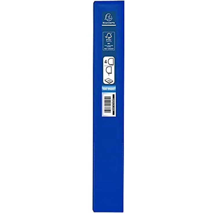 EXACOMPTA Präsentationsordner Kreacover, Kunststoff, 4 Ringe, DIN A4, blau – Bild 5