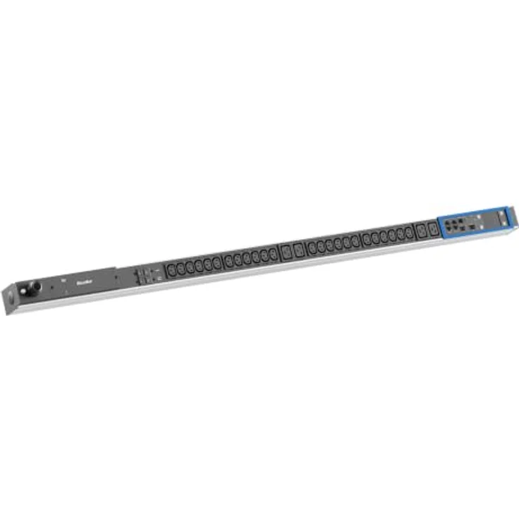 Bachmann BN PRO M 24xC13 4xC19 Steckdosenleiste, 3 m Kabellänge, 32A CEE Stecker, integrierter Webserver, 2.4” TFT-Farbdisplay – Bild 1
