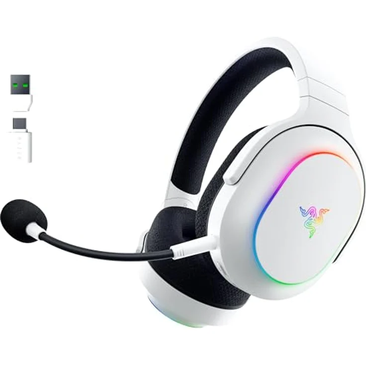 Razer Barracuda X Chroma - kabelloses Multiplattform-Gaming-Headset mit 6 Zonen Chroma RGB, Weiß – Bild 1