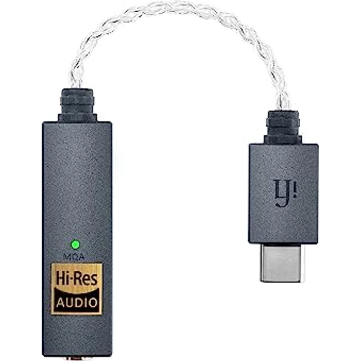 iFi GO link - DAC & Amplifier - USB-C auf 3,5 mm Adapter - Verbessert den Klang von jedem Gerät - Dynamic Range Enhancement - Flexibles Kabel - Unterstützt hochauflösende 32-bit/384 kHz/DSD256/MQA – Bild 2