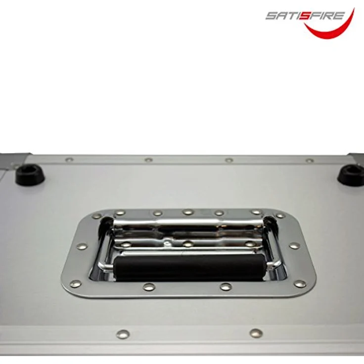 LP Plattencase PRO schwarz 50:50 Split, 80LPs | DJ Plattenkoffer für 80 Schallplatten – Bild 8