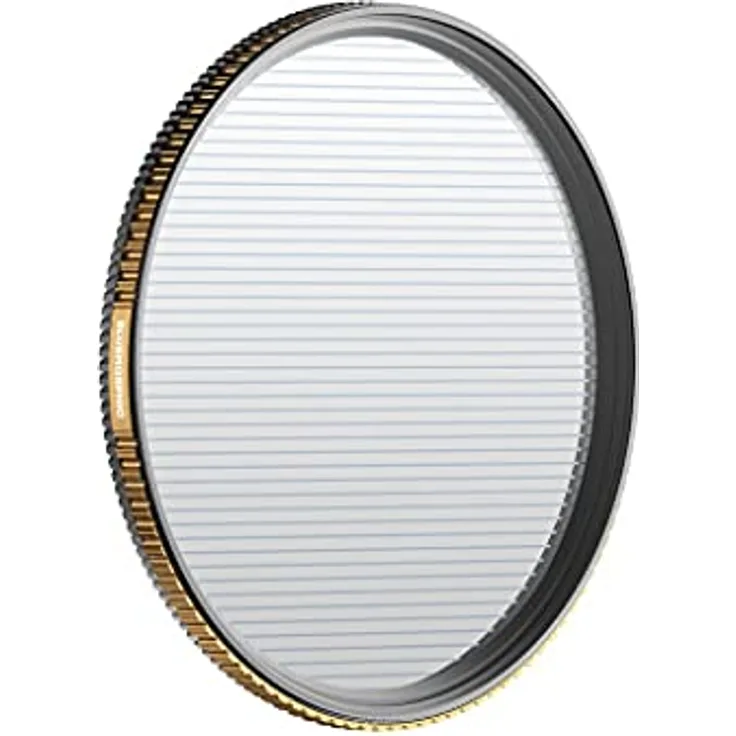 PolarPro - QuartzLine FX - BlueMorphic - Filter - 67mmn - Streifenfilter - anamorphotischer Streiflichteffekt - Messingrahmen - Anti-Kratz / Anti-Öl / hydrophobe Beschichtungen