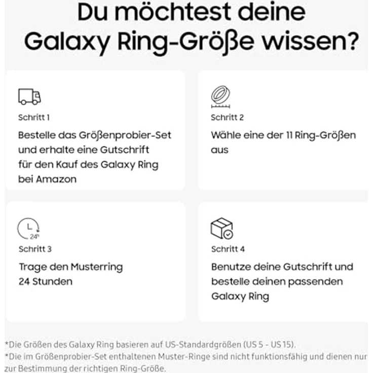 SAMSUNG Galaxy Ring Size 15, 23.8 mm, Smart Fitness-Tracker aus Titan in Titanium Schwarz/Silber/Gold mit AI-gestütztem Gesundheitsmonitoring und 14 Tagen Akkulaufzeit – Bild 11