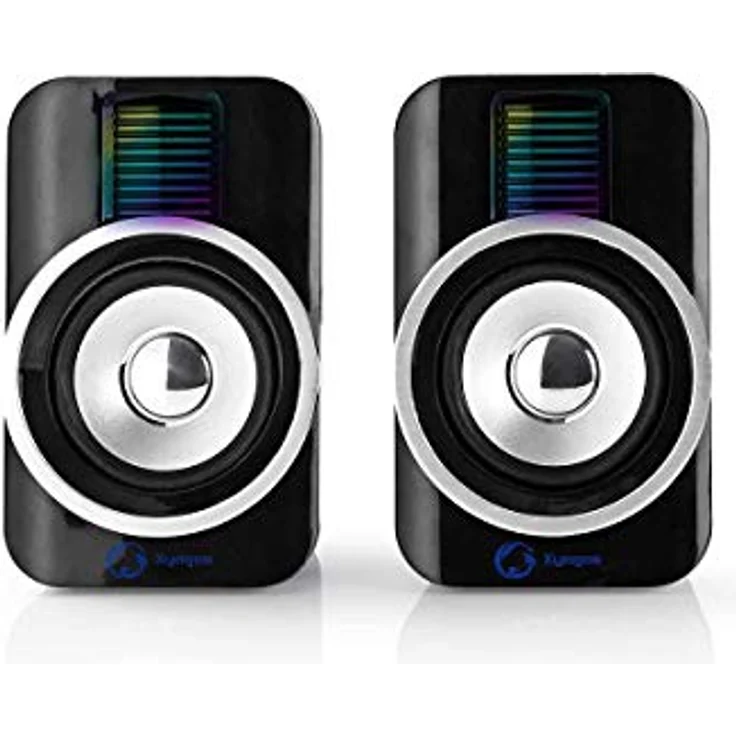 NEDIS GSPR20020BK Gaming-Lautsprecher | 2.0 | RGB | USB-betrieben | 3,5-mm-Klinke | RMS: 10 W – Bild 2