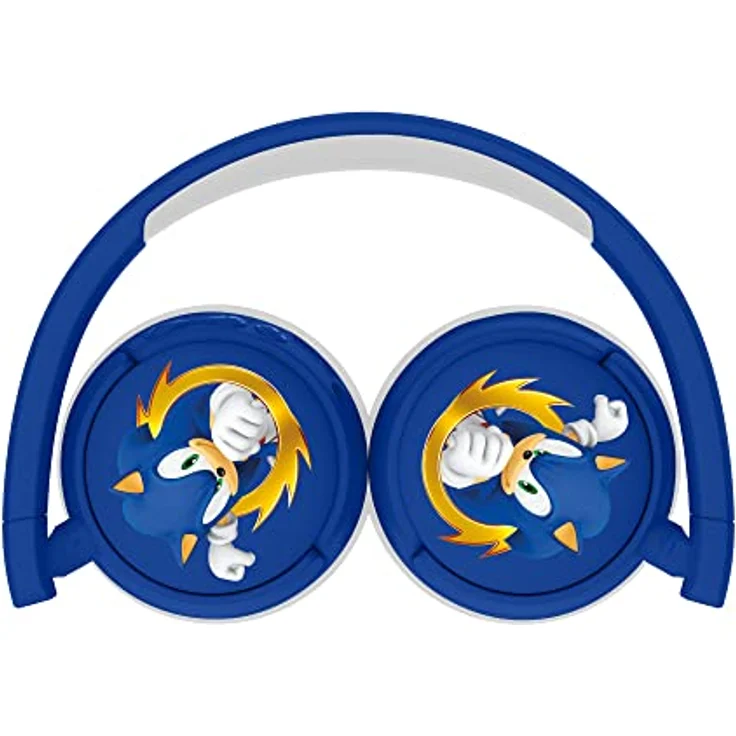 OTL Technologies Sonic – The Hedgehog Kinder-Kopfhörer, kabellos, V5.3 Bluetooth, blau, 24 Stunden Spielzeit – Bild 4