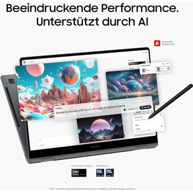 Samsung Galaxy Book4 Pro 360 Notebook, 16"-Laptop, Intel Core Ultra 7, 16 GB RAM, 1 TB, Moonstone Gray – Bild 2