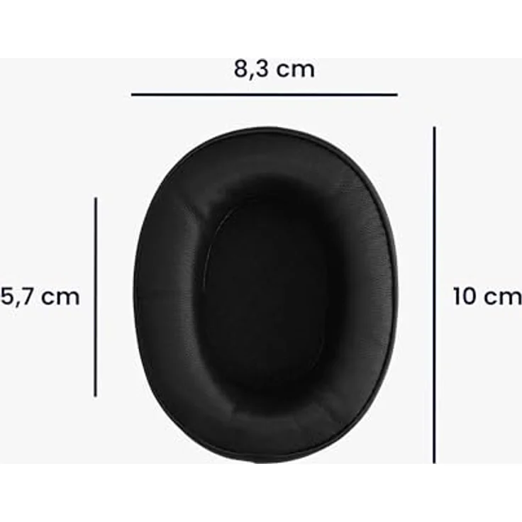 kwmobile 2X Ohrpolster für Srhythm NC25 / NC35, Noise Cancelling Polster aus Kunstleder, bequem und einfach zu installieren – Bild 4