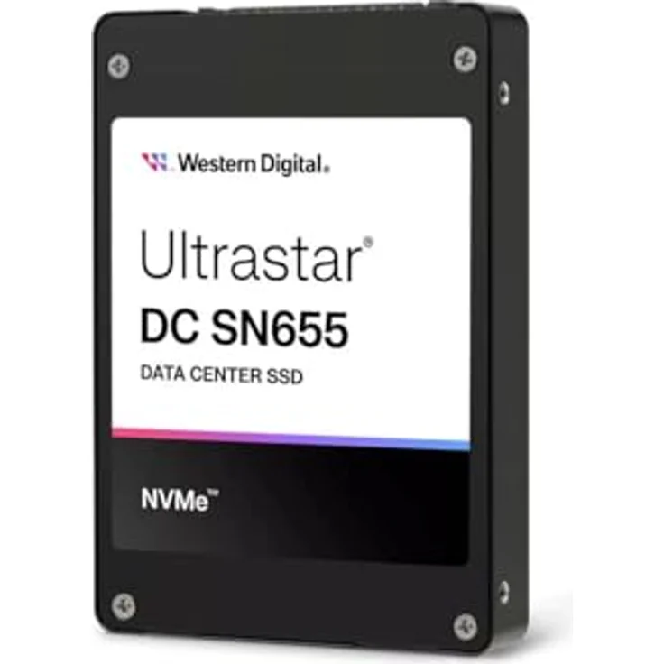 WD 2.5" SSD ULTRASTAR SN655 3.84TB PCIe 4.0/NVMe SSD - WD, 3.84TB PCIE TLC RI-1DW/D Dual Po